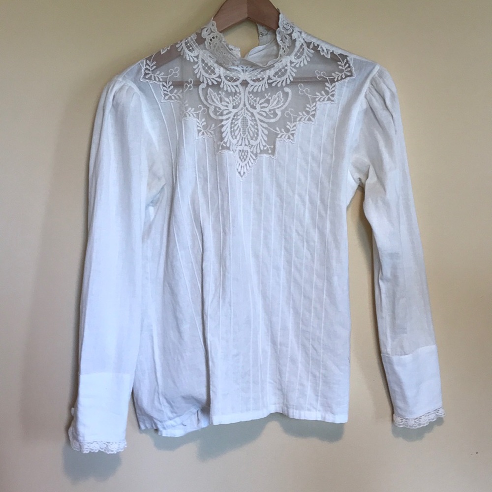 Vintage Edwardian long sleeve blouse